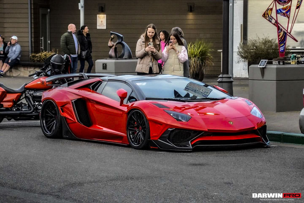 DarwinPRO 2011-2016 Lamborghini Aventador LP700 Roadster SV-BKSSII Style Carbon Fiber Aero Full Wide Body Kit