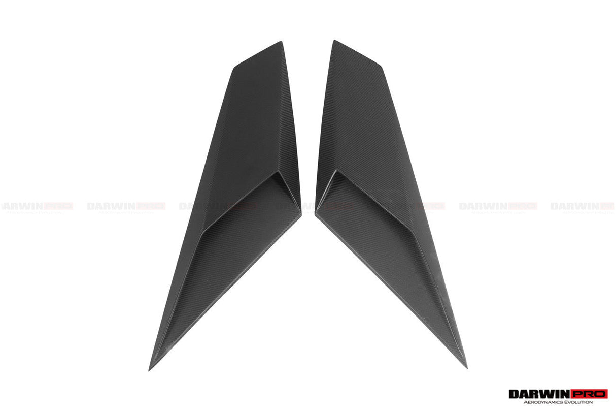2017-2021 Lamborghini Aventador Autoclave Carbon Fiber Rear Side Scoops DarwinPRO (OE) Fits: LP740 Roadster