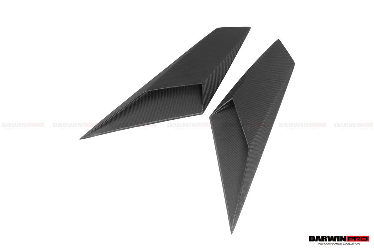 2017-2021 Lamborghini Aventador Autoclave Carbon Fiber Rear Side Scoops DarwinPRO (OE) Fits: LP740 Roadster