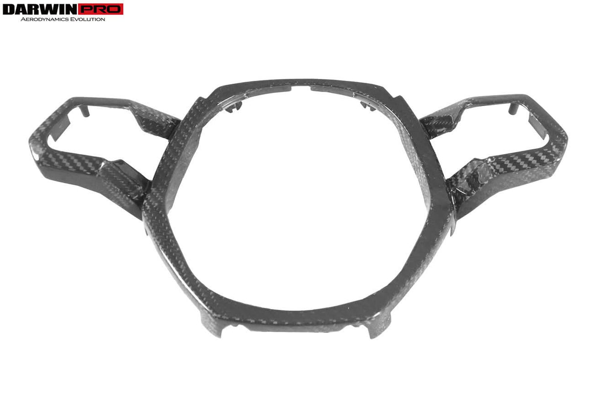 DarwinPRO 2015-2023 Lamborghini Huracan LP610 & LP580 & EVO Autoclave Carbon Fiber Center Steering Wheel Trim