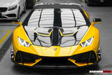 2019-2023 Lamborghini Huracan EVO 4WD ONLY BKSS Style Carbon Front Bumper Canards