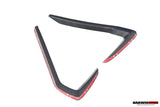 2016-2019 Lamborghini Huracan LP580 Carbon Fiber Front Bumper Canards DarwinPRO (BKSS)