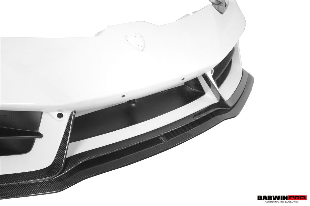 2016-2019 Lamborghini Huracan LP580 Carbon Fiber Front Lip Splitter DarwinPRO (BKSS)