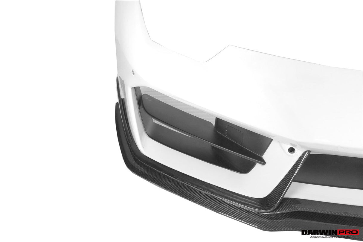 2016-2019 Lamborghini Huracan LP580 Carbon Fiber Front Lip Splitter DarwinPRO (BKSS)