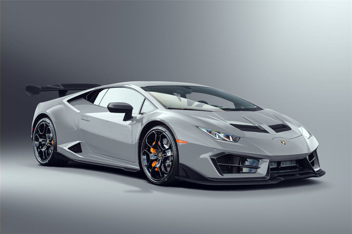 2016-2019 Lamborghini Huracan LP580 Carbon Fiber Front Lip Splitter DarwinPRO (BKSS)