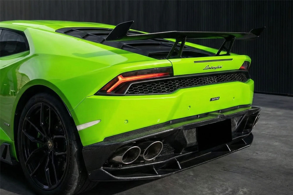 2015-2025 Lamborghini Huracan LP610 & LP580 & EVO & Tecnica AO Style Carbon Fiber Trunk Spoiler Wing