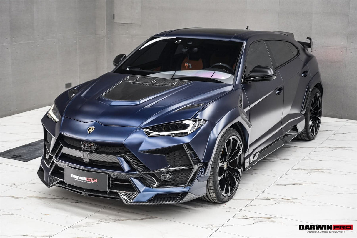 DarwinPRO 2018-2025 Lamborghini URUS BKSS Part Carbon Fiber Hood And Front Bumper | Fits URUS, S, Performante