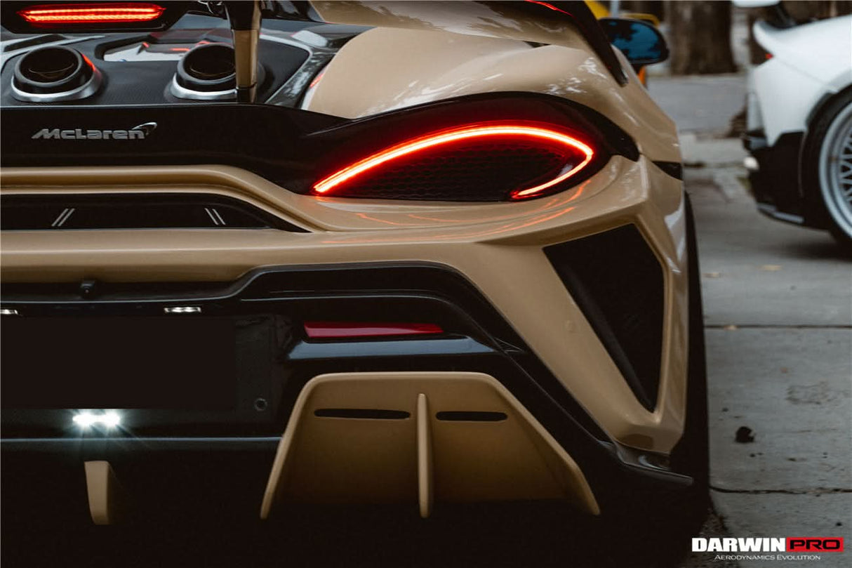 Darwinpro 2015-2021 McLaren 540c & 570s BKSS Style Rear Bumper and Wing and Engine Trunk and Exhaust