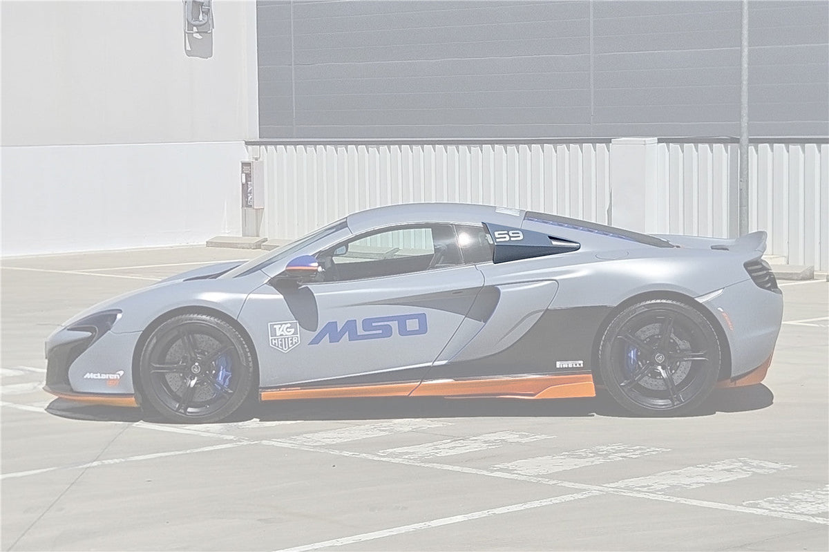 2011-2017 McLaren 650s & 12C BKSS Style Carbon Fiber Quarter Window Scoops