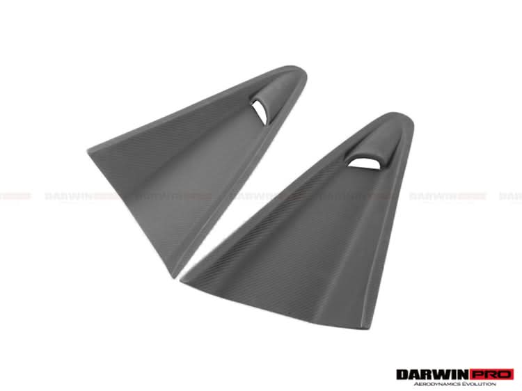 2011-2017 McLaren 650s & 12C BKSS Style Carbon Fiber Quarter Window Scoops