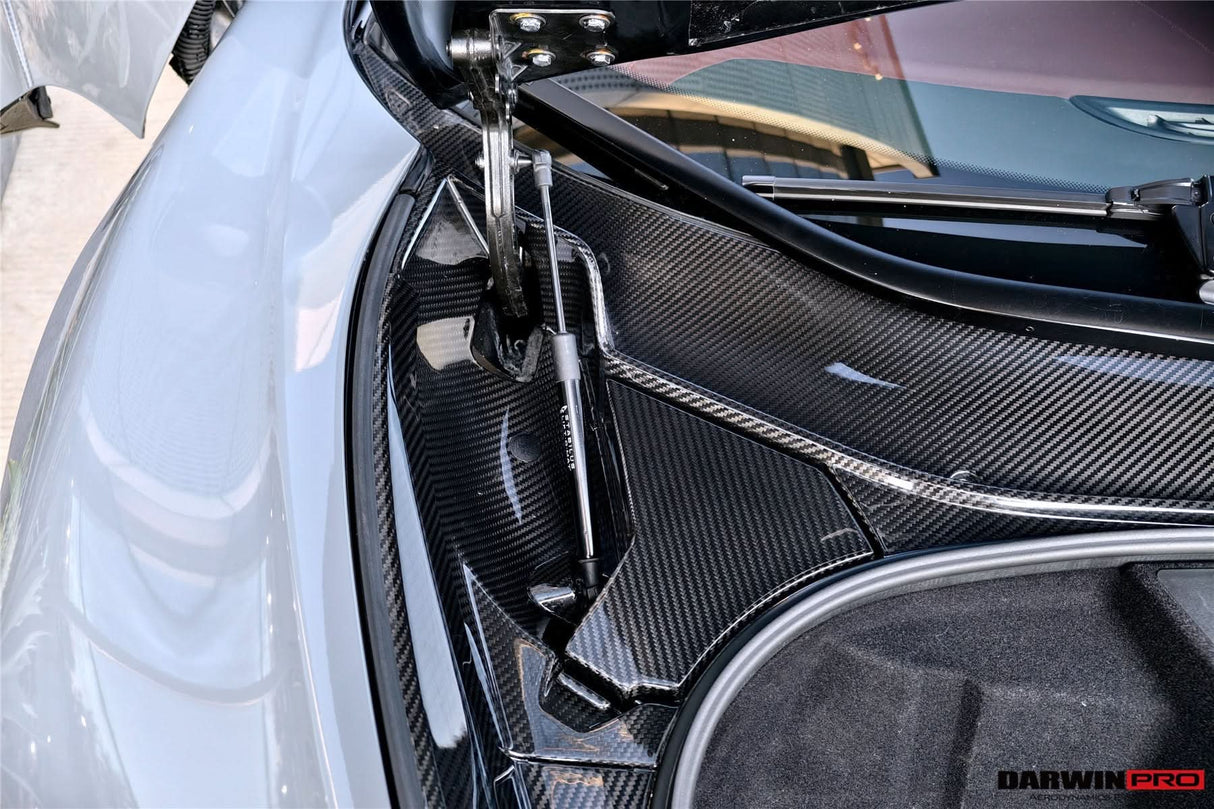 2019-UP McLaren GT OEM Style Autoclave Carbon Fiber Front Trunk Opening Surround Trim Set | Fits GT, GTS