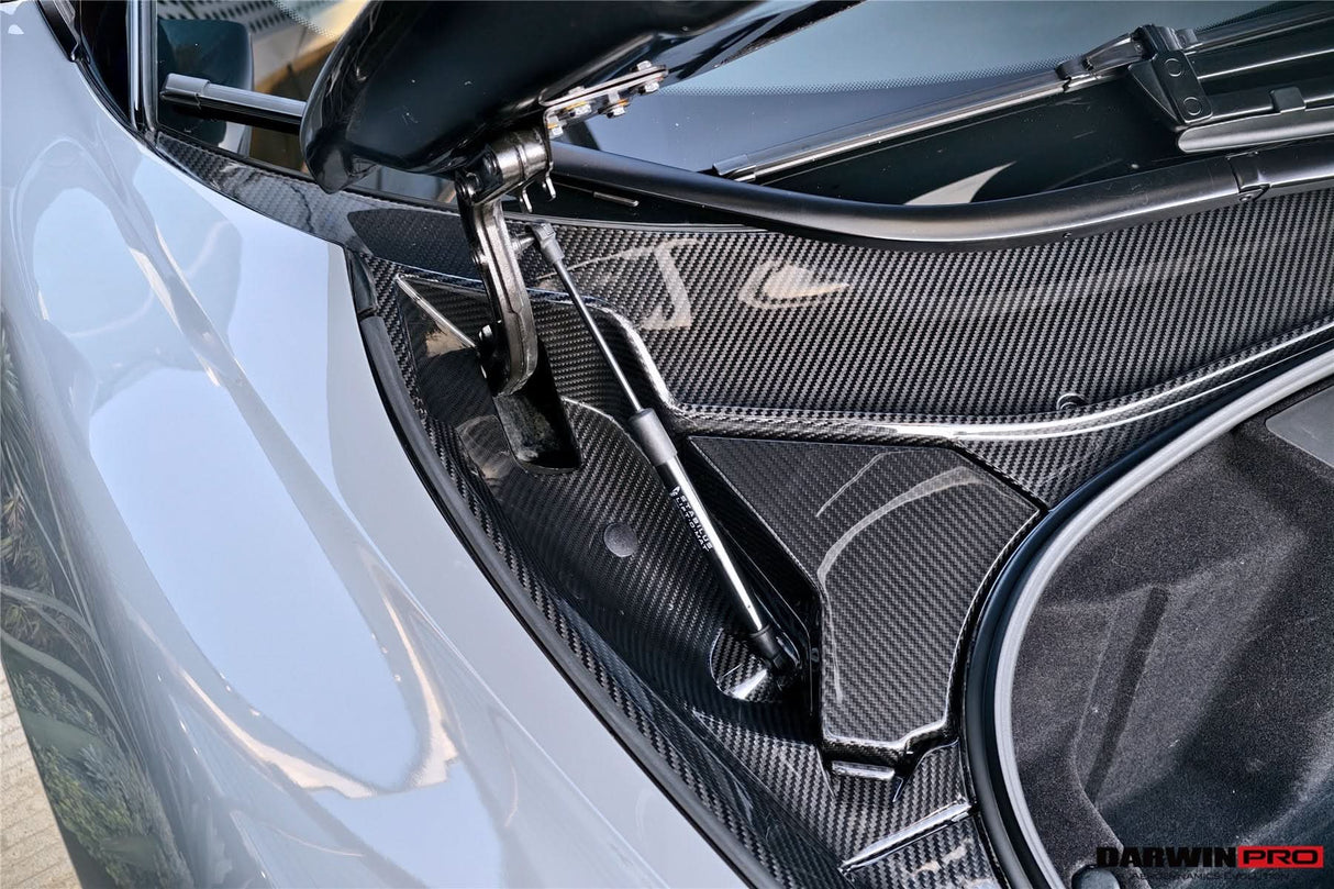 2019-UP McLaren GT OEM Style Autoclave Carbon Fiber Front Trunk Opening Surround Trim Set | Fits GT, GTS