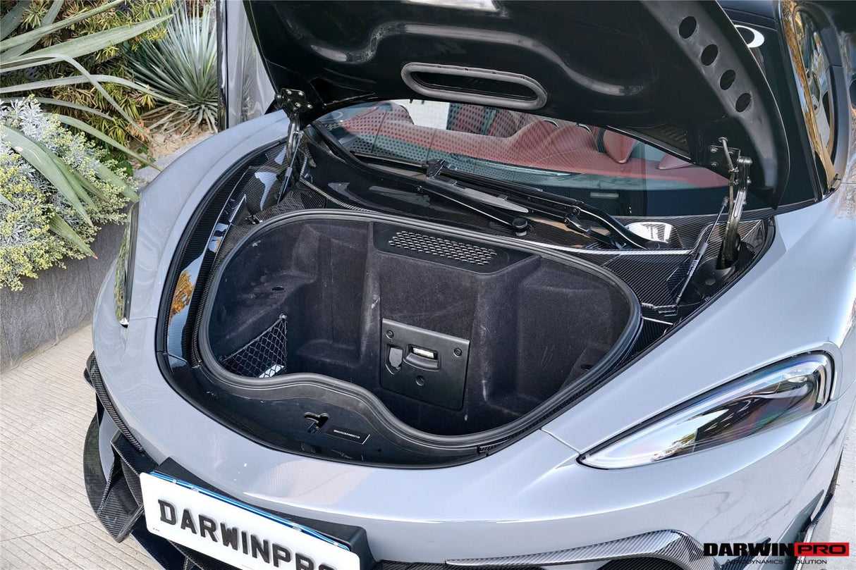 2019-UP McLaren GT OEM Style Autoclave Carbon Fiber Front Trunk Opening Surround Trim Set | Fits GT, GTS