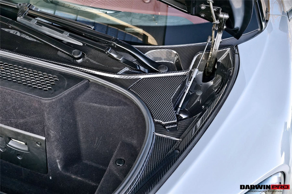 2015-2021 McLaren OEM Style Dry Carbon Fiber Carbon Fiber Front Trunk Opening Surround Trim Set | Fits 540C, 570S, 570GT, 600LT