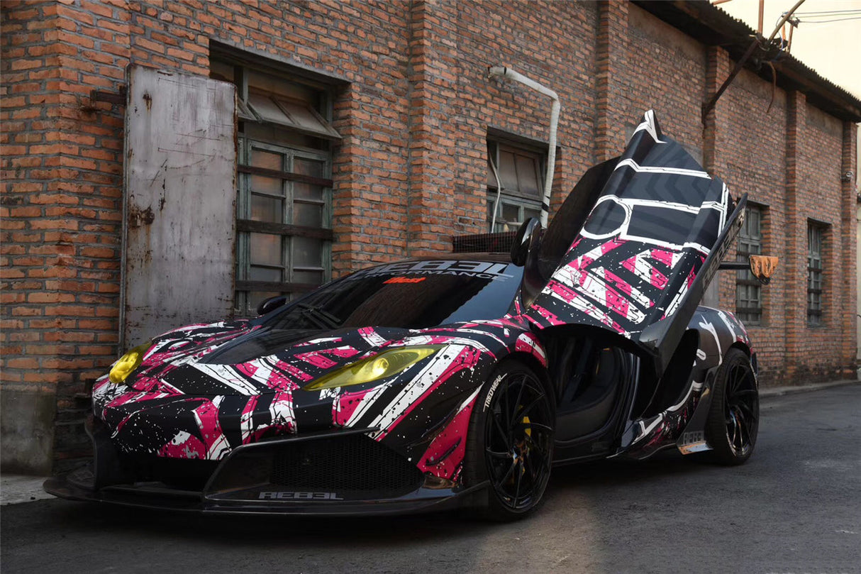 2011-2014 McLaren MP4 12C Rebel Performance Style Partial Carbon Fiber Full Body Kit