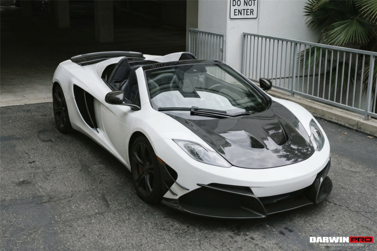 2011-2014 McLaren MP4 12C Partial Carbon Fiber Front Bumper With Lip - DarwinPRO Rebel Performance Design