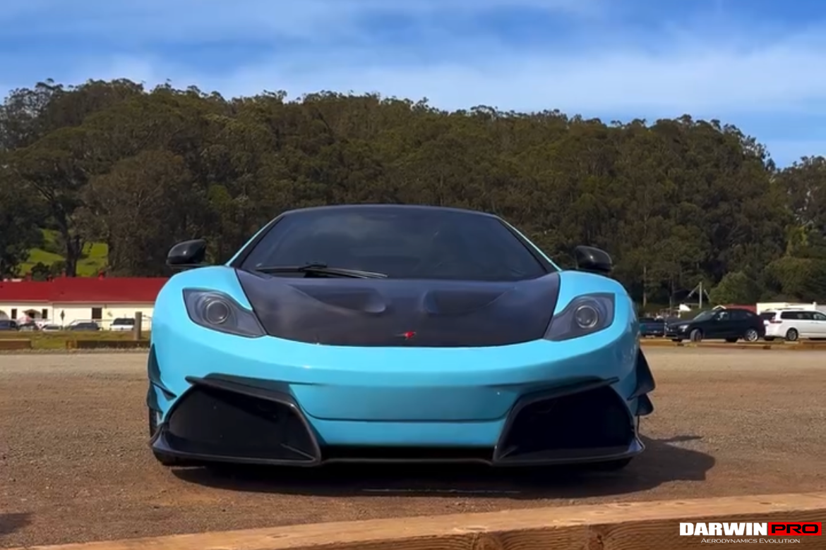 2011-2014 McLaren MP4 12C Partial Carbon Fiber Front Bumper With Lip - DarwinPRO Rebel Performance Design