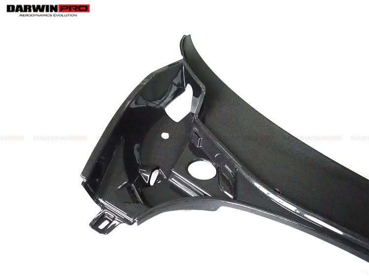 2015-2021 McLaren OEM Style Dry Carbon Fiber Carbon Fiber Front Trunk Opening Surround Trim Set | Fits 540C, 570S, 570GT, 600LT