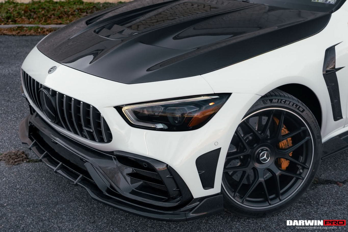 DarwinPRO 2019-2024 Mercedes Benz AMG GT50 GT53 GT43 GT63 GT63S 4Door Coupe X290 IMP Performance Ver.2 Part Carbon Fiber Front Bumper