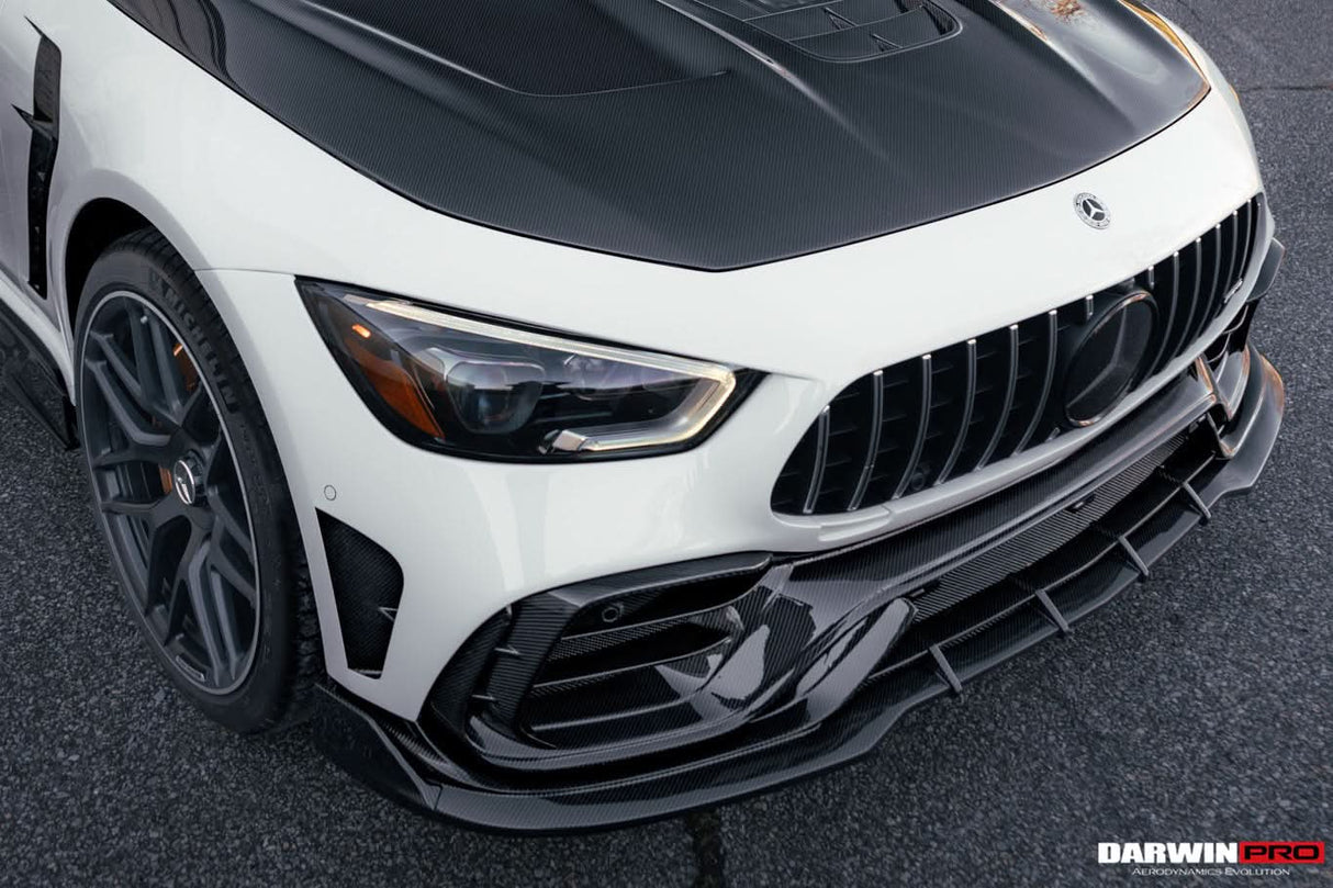 DarwinPRO 2019-2024 Mercedes Benz AMG GT50 GT53 GT43 GT63 GT63S 4Door Coupe X290 IMP Performance Ver.2 Part Carbon Fiber Front Bumper