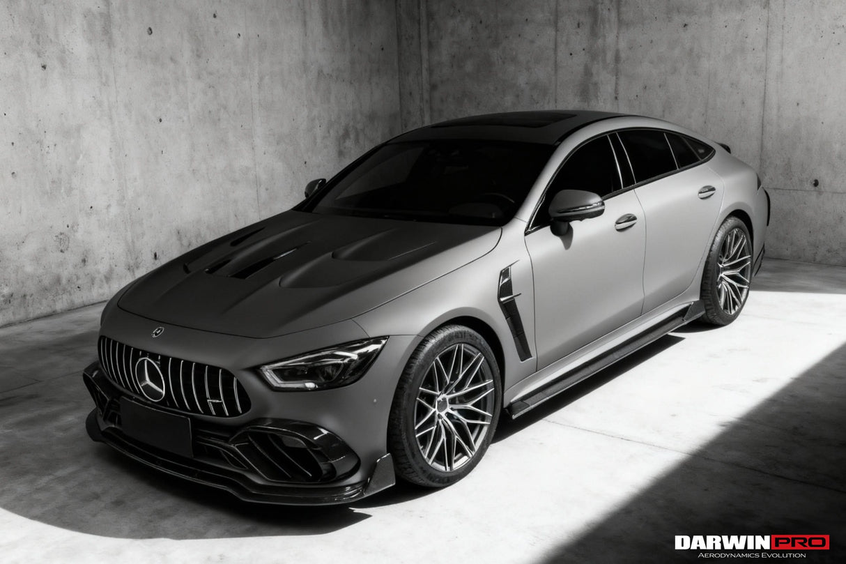 DarwinPRO 2019-2024 Mercedes Benz AMG GT50 GT53 GT43 4Door Coupe X290 IMP Performance Carbon Fiber Front Bumper Vent Trims