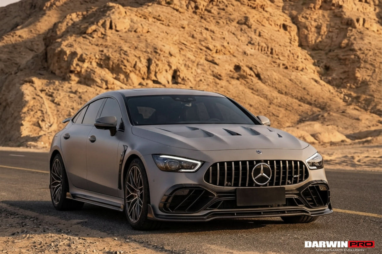 DarwinPRO 2019-2024 Mercedes Benz AMG GT50 GT53 GT43 4Door Coupe X290 IMP Performance Carbon Fiber Front Bumper Vent Trims