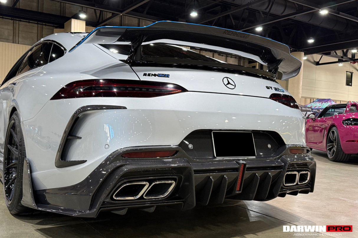 2019-2024 Mercedes Benz AMG GT50 GT53 GT43 GT63 GT63S 4Door Coupe X290 Part Carbon Fiber Rear Bumper DarwinPRO (iMP Ver.2 Design)