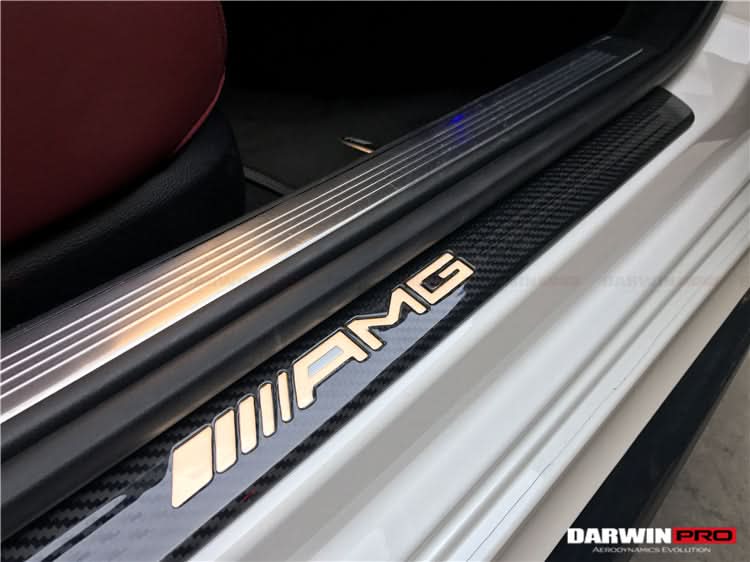 2014-2021 Mercedes Benz C217 S63 S65 AMG Coupe Autoclave Carbon Fiber Door Sills Steps Cover