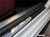 2014-2021 Mercedes Benz C217 S63 S65 AMG Coupe Autoclave Carbon Fiber Door Sills Steps Cover