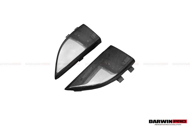 2014-2021 Mercedes Benz C217 S63 S65 AMG Coupe Carbon Fiber Rear Bumper Caps
