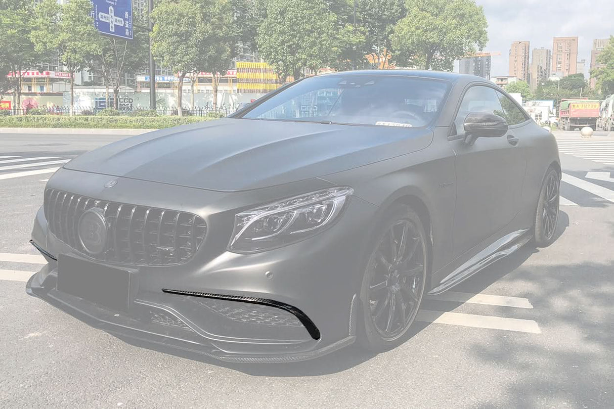 2014-2017 Mercedes Benz C217 S63 S65 AMG Coupe Carbon Fiber Front Canards
