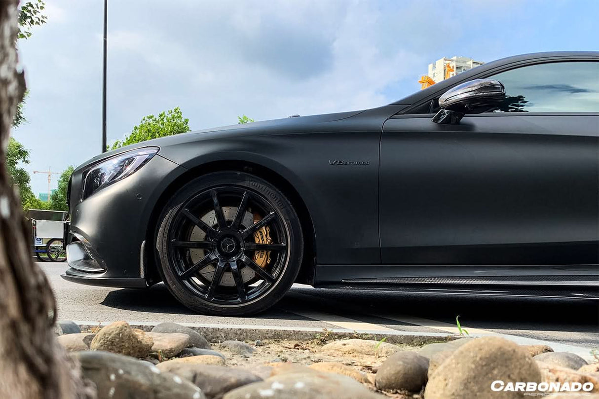 2014-2021 Mercedes Benz C217 S63 S65 AMG Coupe BKSS Style Carbon Fiber Side Skirts