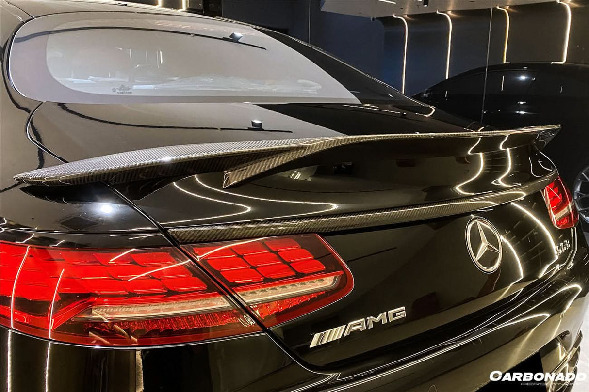 2014-2021 Mercedes Benz C217 S63 S65 AMG Coupe  Carbon Fiber Trunk Trim