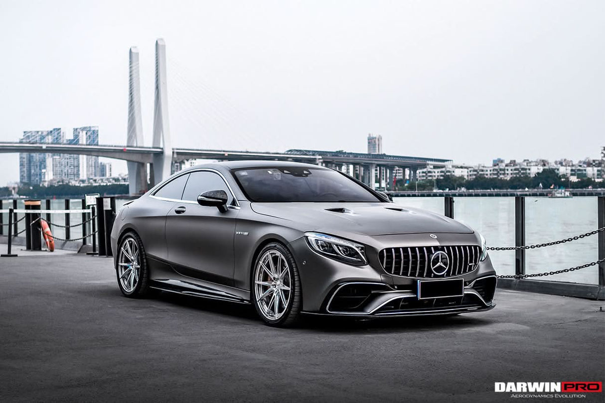 2014-2021 Mercedes Benz C217 S63 S65 AMG Coupe BKSS Style Carbon Fiber Side Skirts