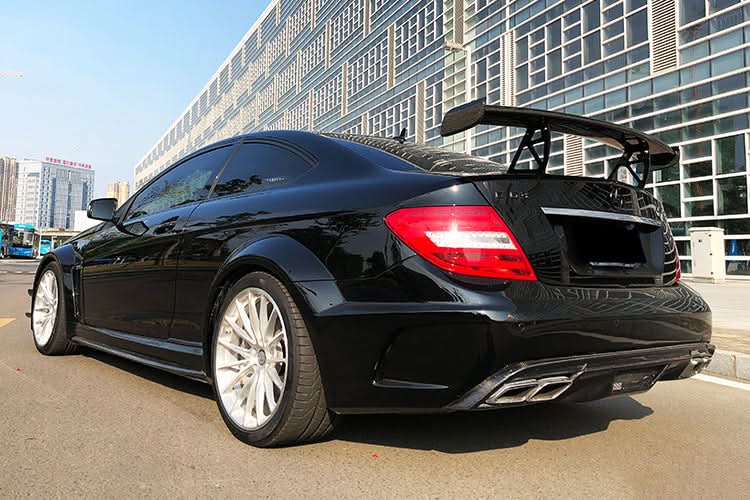 Mercedes Benz W204 C Class  C63 AMG Coupe BKSS Style Carbon Fiber Trunk Spoiler