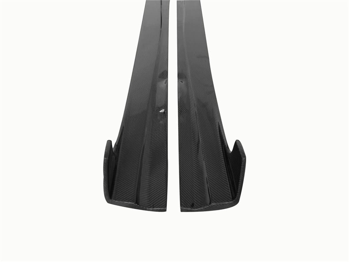 2012-2014 Mercedes Benz W204 C Class Coupe DP Style Carbon Fiber Side Skirts Under Board