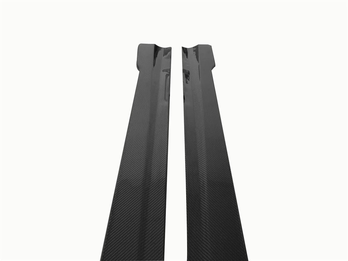 2012-2014 Mercedes Benz W204 C Class Coupe DP Style Carbon Fiber Side Skirts Under Board