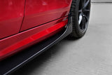 2012-2014 Mercedes Benz W204 C Class Coupe DP Style Carbon Fiber Side Skirts Under Board