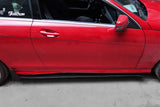 2012-2014 Mercedes Benz W204 C Class Coupe DP Style Carbon Fiber Side Skirts Under Board