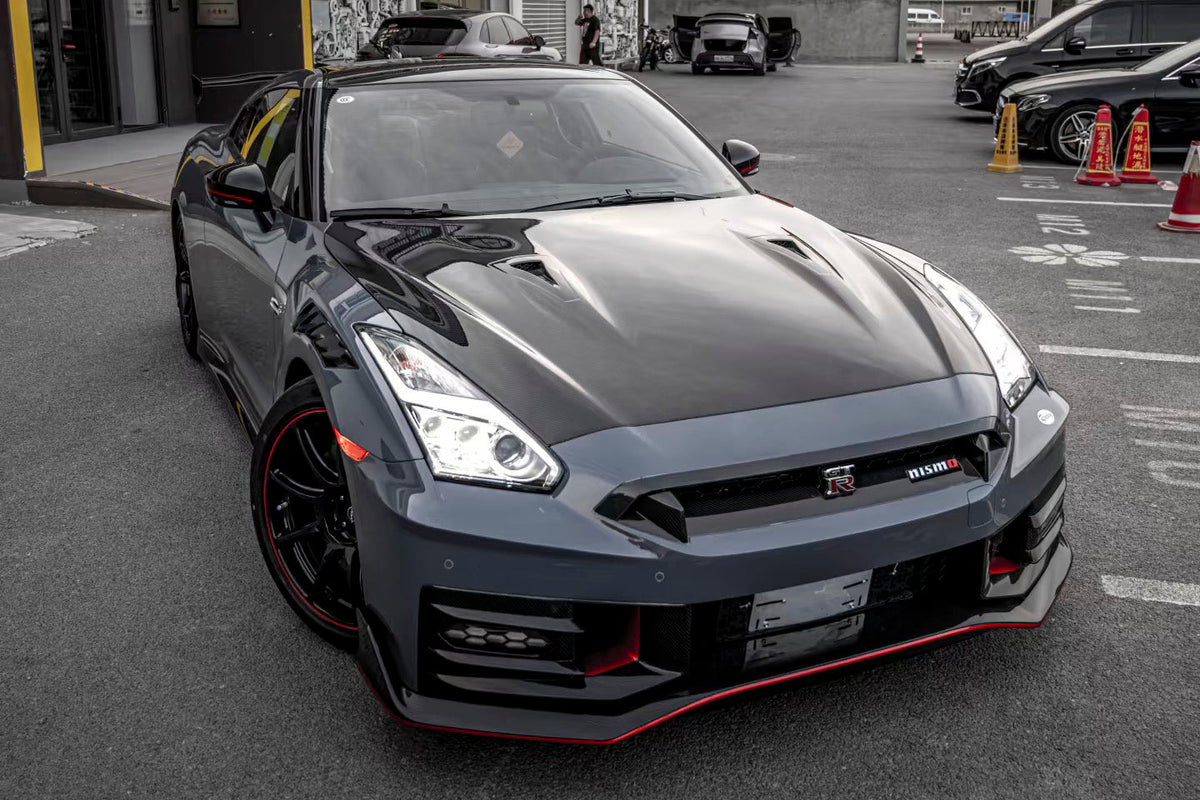 2008-UP Nissan GTR R35 Part Carbon Fiber Front Bumper DarwinPRO (2024-Nismo Style) Fits EBA, FBA