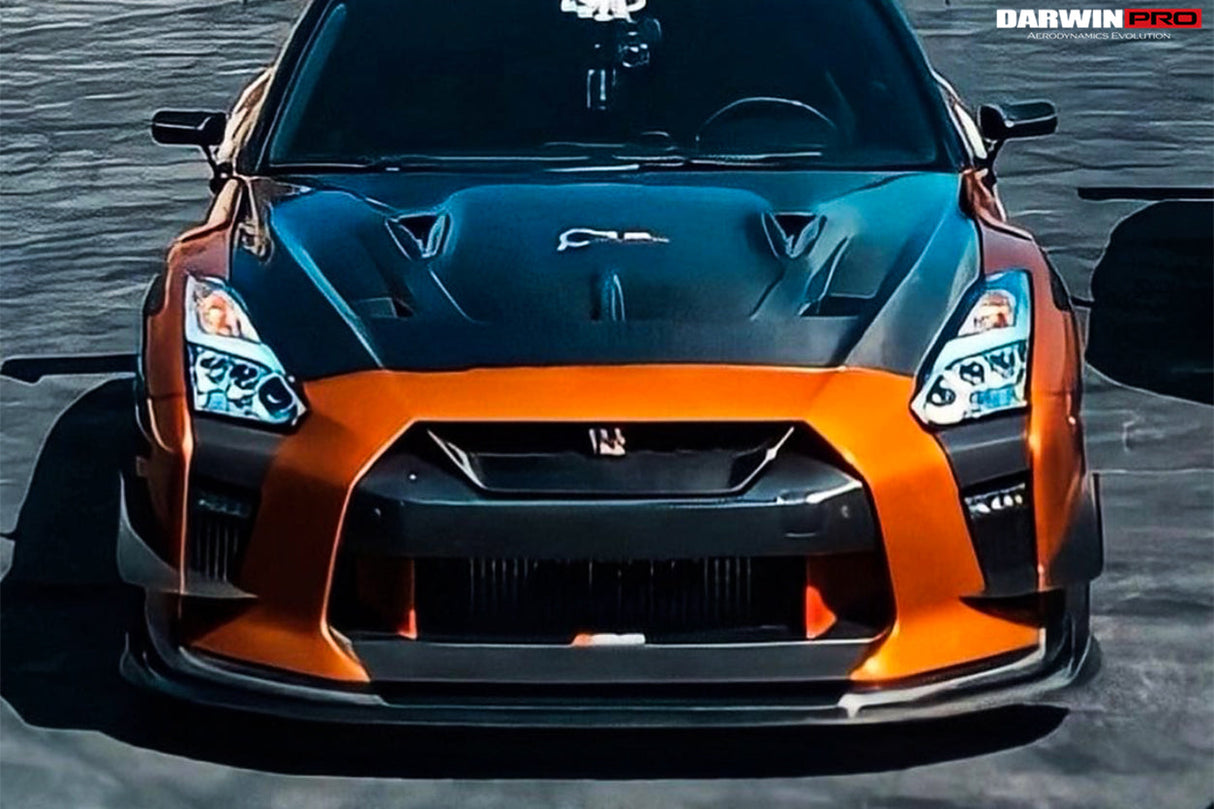 DarwinPRO 2008-2023 Nissan GTR R35 BKSSII Style Carbon Fiber Hood | Fit CBA, DBA, EBA