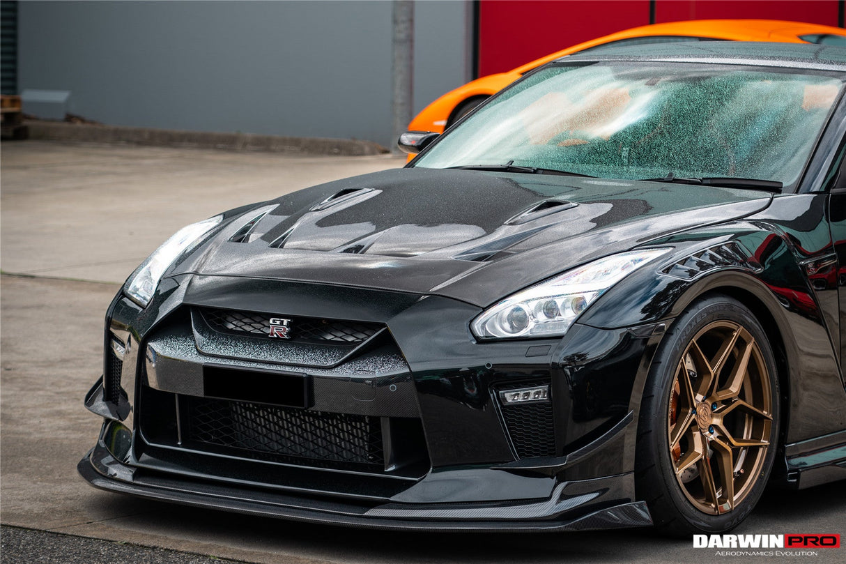 DarwinPRO 2008-2023 Nissan GTR R35 BKSSII Style Carbon Fiber Hood | Fit CBA, DBA, EBA