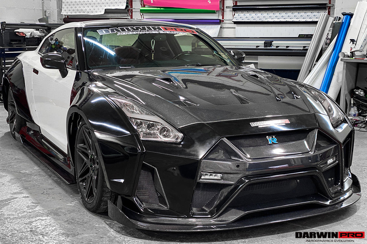 DarwinPRO 2008-2023 Nissan GTR R35 BKSSII Style Carbon Fiber Hood | Fit CBA, DBA, EBA