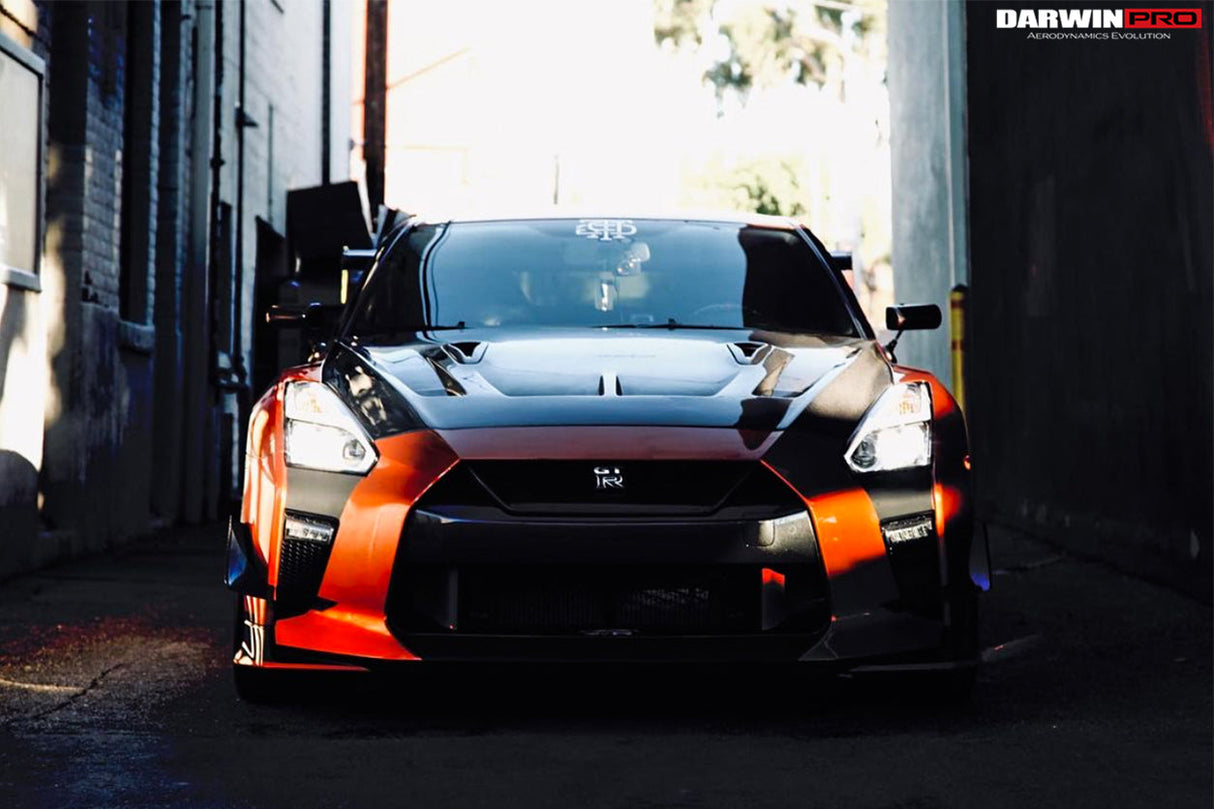 DarwinPRO 2008-2023 Nissan GTR R35 BKSSII Style Carbon Fiber Hood | Fit CBA, DBA, EBA