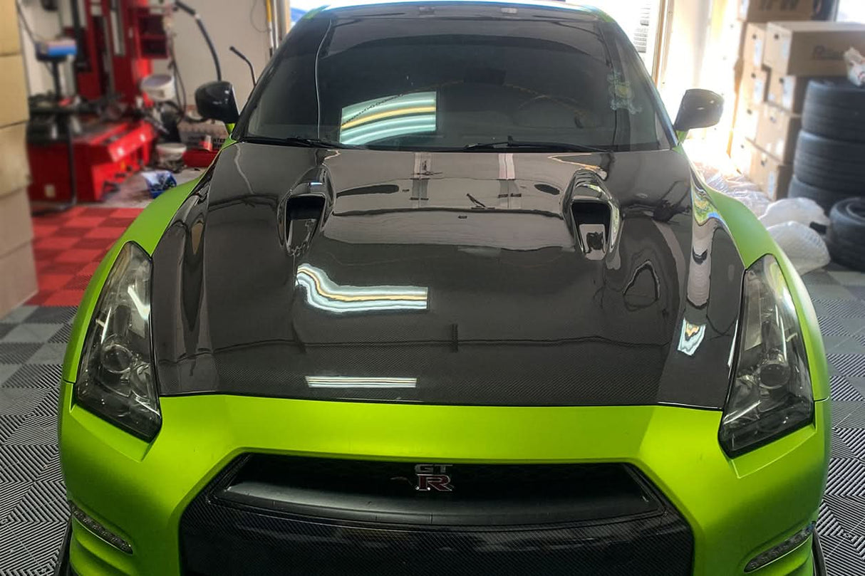 2008-2016 Nissan GTR R35 CBA DBA BSE Style Carbon Fiber Hood