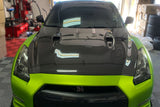 2008-2016 Nissan GTR R35 CBA DBA BSE Style Carbon Fiber Hood