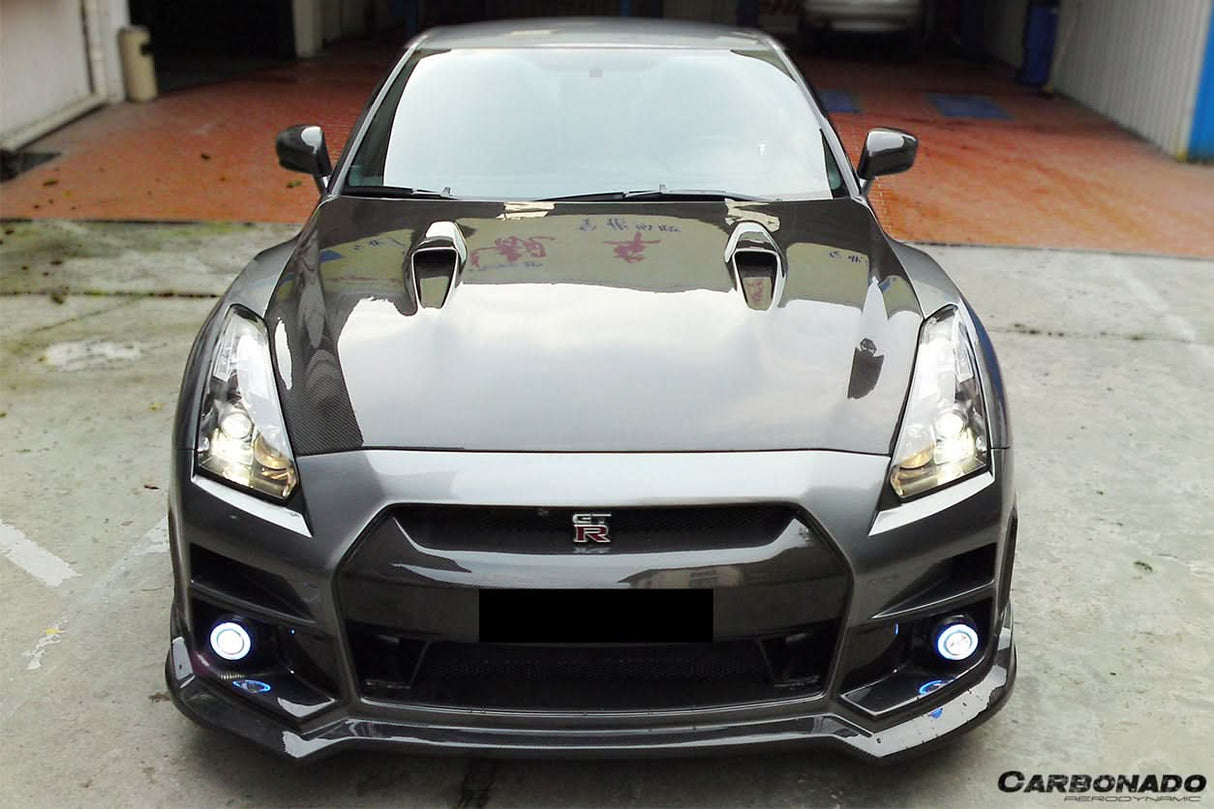 2008-2016 Nissan GTR R35 CBA DBA BSE Style Carbon Fiber Hood