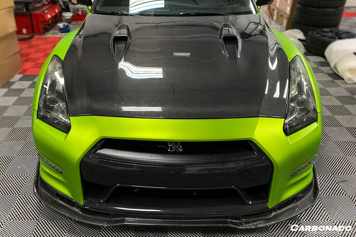 2008-2016 Nissan GTR R35 CBA DBA BSE Style Carbon Fiber Hood