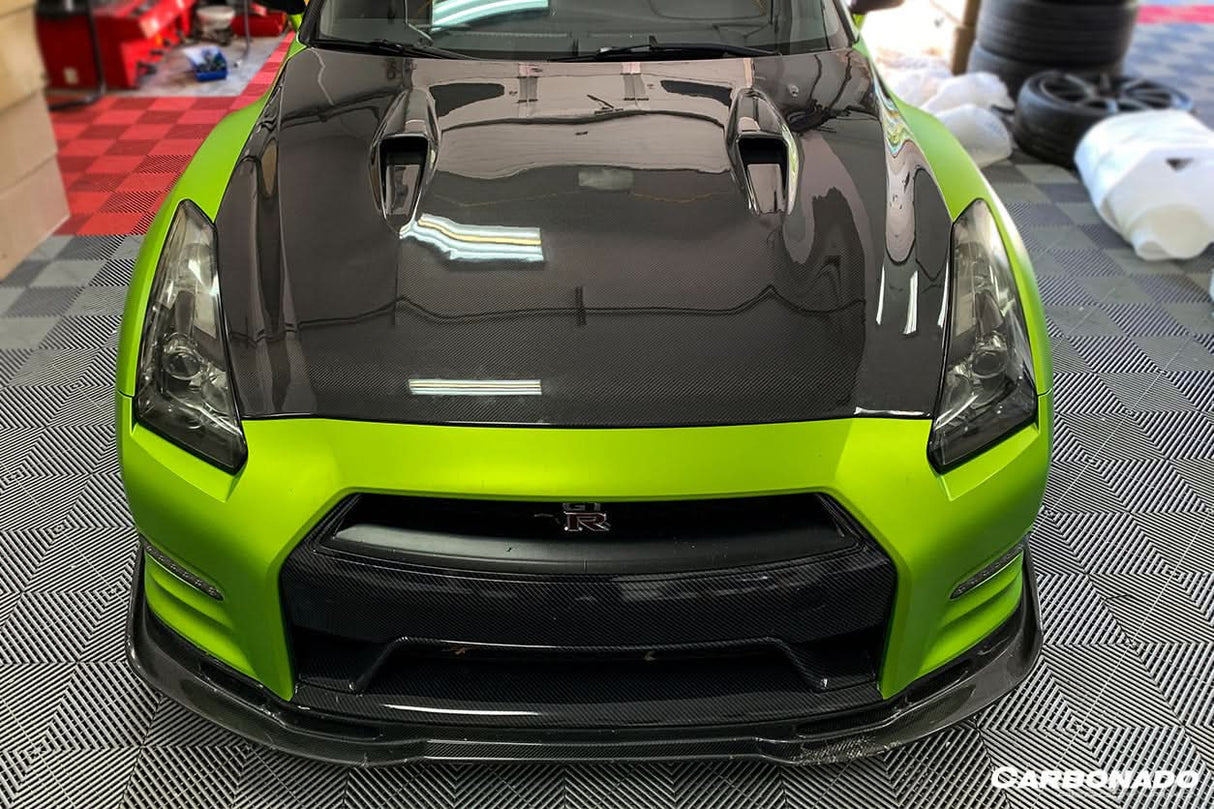 2008-2016 Nissan GTR R35 CBA DBA BSE Style Carbon Fiber Hood