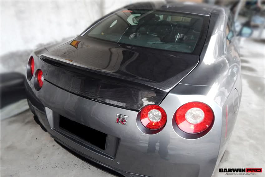 2008-2025 Nissan GTR R35 CBA DBA EBA AMS Style Carbon Fiber Trunk